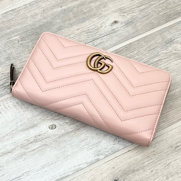 Gucci Dusty Pink Marmont XL Organizer Wallet - Picture 2 of 10